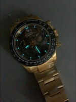 Artisans De Geneve Custom-Style Rolex Daytona High-End Replica: Gold Construction, Carbon Fiber Bezel, Skeletonized Design - Image 11