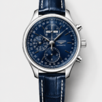 Longines Master Collection REF L2.673.4.92.0 Swiss Replica Watch in Blue Dial Leather Strap