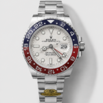 Rolex GMT Masters II Super Clone 126720 Cal.3285 White Meteorite Dial 904L Steel in Oyster Strap Swiss Replica