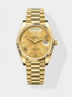 Rolex Day Date Presidential 18K Rose Gold Watch 40MM – Gold Dial 1:1 Mirror Quality(210g)