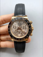 Rolex Cosmograph Daytona M116515ln-0061 Rose Gold Sundust Dial Original Cal.4130 Movement – 904L Steel Watch - Image 2