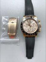Rolex Cosmograph Daytona M116515ln-0061 Rose Gold Sundust Dial Original Cal.4130 Movement – 904L Steel Watch - Image 5