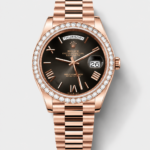 Rolex Day-Date “President” 18K Rose Gold Watch (40mm) – Grey Dial – Top-Tier 1:1 Replica Quality