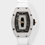 Richard Mille RM007 Diamonds Paved Black Dial 904L Steel Superclone Swiss Watch