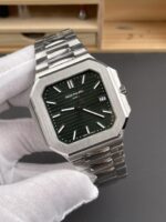 Patek Philippe Cubitus 5821 904L Steel Casing Green Dial Swiss Replica Watch - Image 4