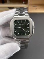 Patek Philippe Cubitus 5821 904L Steel Casing Green Dial Swiss Replica Watch - Image 3
