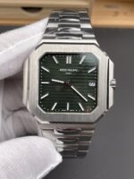 Patek Philippe Cubitus 5821 904L Steel Casing Green Dial Swiss Replica Watch - Image 2