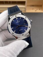 Hublot Super Clone Classic Fusion Titanium Blue Dial 42MM Watch - Image 4