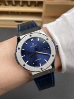 Hublot Super Clone Classic Fusion Titanium Blue Dial 42MM Watch - Image 10