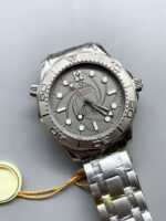 Omega Seamaster 300M Co-Axial Master Chronometer Grey Dial Titanium Bezel – 1:1 Mirror Replica - Image 4