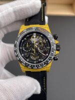 Rolex Daytona Yellow TPT Casing Skeleton Dial Nylon Strap Super Clone Watch - Image 2