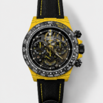 Rolex Daytona Yellow TPT Casing Skeleton Dial Nylon Strap Super Clone Watch