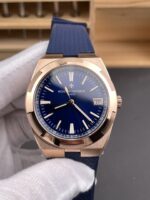 Vacheron Constantin Super Clone Overseas Edition Rose Gold Casing Rubber Stra - Image 3