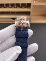 Vacheron Constantin Super Clone Overseas Edition Rose Gold Casing Rubber Stra - Image 9