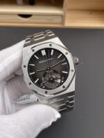 Audemars Piguet Super Clone Royal Oak Flying Tourbillon 41mm Grey Dial Watch - Image 4
