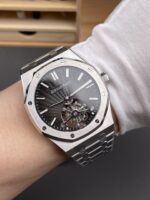 Audemars Piguet Super Clone Royal Oak Flying Tourbillon 41mm Grey Dial Watch - Image 10