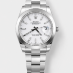 Rolex Datejust 41MM Cal.3135 Movement Swiss Replica Watch in 904L Steel Casing White Dial