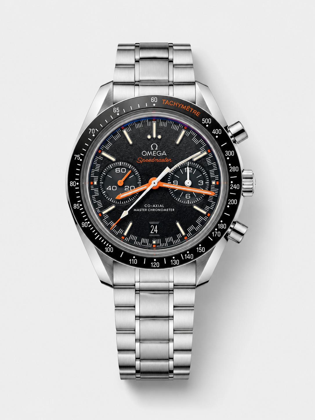 GW-4E129107 product image Omega Speedmaster Racing Co-Axial Master Chronograph Swiss Replica Watch Black Dial - Image 1