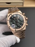 Audemars Piguet Royal Oak Super Clone – Green Dial Rose Gold Casing 41MM - Image 4