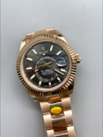 Rolex Sky-Dweller REF# 336235 Slate Dial Watch in Rose Gold 904L Steel Case 1:1 Mirror Replica - Image 3