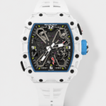 Richard Mille RM35-03 Rafael Nadal Edition White Carbon Fiber Casing 1:1 Mirror Replica Watch in White Strap
