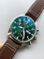 IWC Pilot Chronograph Edition Green Dial 1:1 Mirror Replica Watch - Image 3