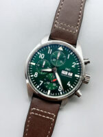 IWC Pilot Chronograph Edition Green Dial 1:1 Mirror Replica Watch - Image 5