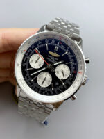Breitling Navitimer 1 B01 Chronograph Edition 43MM – Black Dial 904L 1:1 Mirror Replica Watch - Image 4