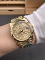 Rolex Day Date Super Clone Gold Dial 40MM 212 Grams Swiss Replica watch - Image 11