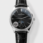 Jaeger LeCoultre Master Ultra Thin Moon Black Dial 904L Steel 1:1 Mirror Replica Watch