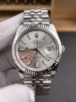 Rolex Datejust Cal.3235 Movement Swiss Watch 1:1 Mirror Replica 904L Steel 41MM – Steel Dial - Image 3