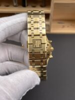Royal Oak Chrono 26331 Yellow Gold Green Dial Super Clone Watch - Image 9