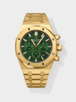 Royal Oak Chrono 26331 Yellow Gold Green Dial Super Clone Watch