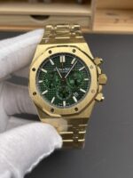 Royal Oak Chrono 26331 Yellow Gold Green Dial Super Clone Watch - Image 3