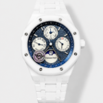 Audemars Piguet Royal Oak Perpetual Calendar Swiss Replica White PVD Casing in Blue Dial