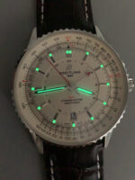 Breitling Navitimer 01 GMT Milky White Dial Swiss Replica Watch - Image 11