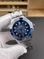 Omega Seamaster 300M Summer Blue Swiss 904L Steel 1:1 Mirror Replica Watch - Image 4