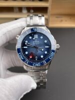 Omega Seamaster 300M Summer Blue Swiss 904L Steel 1:1 Mirror Replica Watch - Image 2