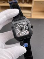 Santos De Cartier Super Clone Watch in Skeleton Dial PVD MLF Coating Watch - Image 3