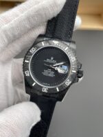 Rolex Submariner DiW DLC Coated Steel Casing Black Ceramic Bezel Edition Watch - Image 4