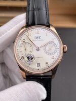 IWC Portugieser Series Top-Tier Replica (Swiss 1:1 Mirror-Grade) Watch — White Dial, Rose Gold Case - Image 2
