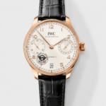 IWC Portugieser Series Top-Tier Replica (Swiss 1:1 Mirror-Grade) Watch — White Dial, Rose Gold Case