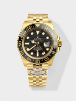 Rolex GMT Masters II Super Clone 126718GRNR Yellow Gold Tiger Iron Dial Swiss Replica Watch