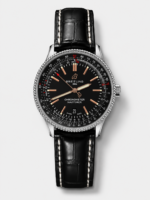 Breitling Navitimer 1 Automatic Replica Watch — Black Dial, Stainless Steel Bracelet
