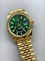 Rolex Sky-Dweller REF# 336235 Green Dial Watch in Yellow Gold 904L Steel Case 1:1 Mirror Replica - Image 4