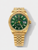 Rolex Sky-Dweller REF# 336235 Green Dial Watch in Yellow Gold 904L Steel Case 1:1 Mirror Replica