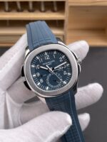 Patek Philippe Super Clone Aquanaut 5164 Opaline Blue Stainles Steel Swiss Watch - Image 4