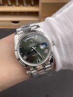 Rolex Day Date Super Clone Green Dial 40MM 188 Grams Swiss Replica watch - Image 11