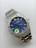 Royal Oak 15510 Blue Dial FREE SPRUNG MVMNT Super Clone Watch - Image 2