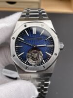 Audemars Piguet Super Clone Royal Oak Flying Tourbillon 41mm Blue Dial Watch - Image 2